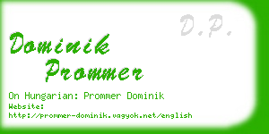 dominik prommer business card